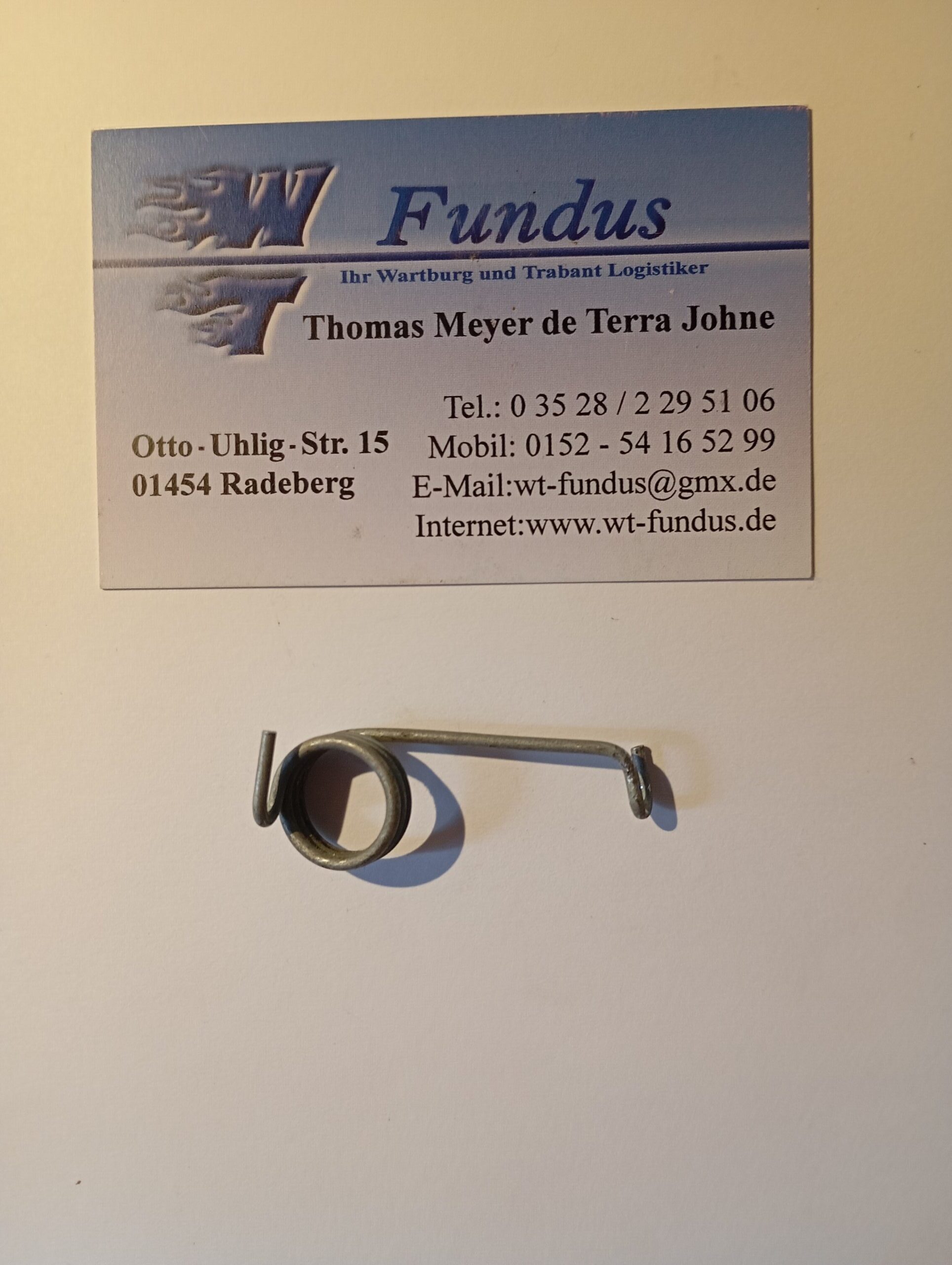 Feder für Vordersitz Wartburg 353 / 1.3