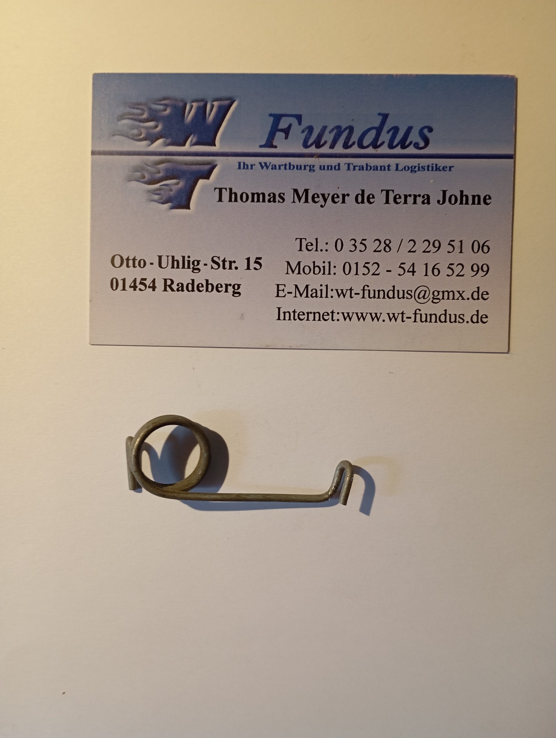 Feder für Vordersitz Wartburg 353 / 1.3 – Bild 2